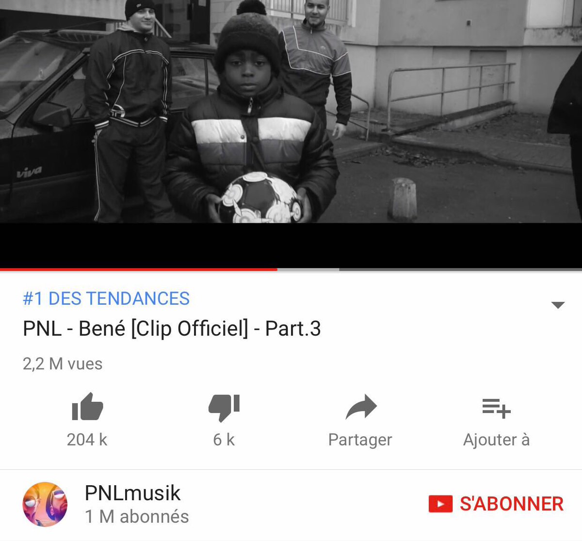 booska_p's tweet image. Le clip #Bené en 15h ⏱ :
2,2 millions de vues 📺
204K likes 👍
#1 des tendances 👑