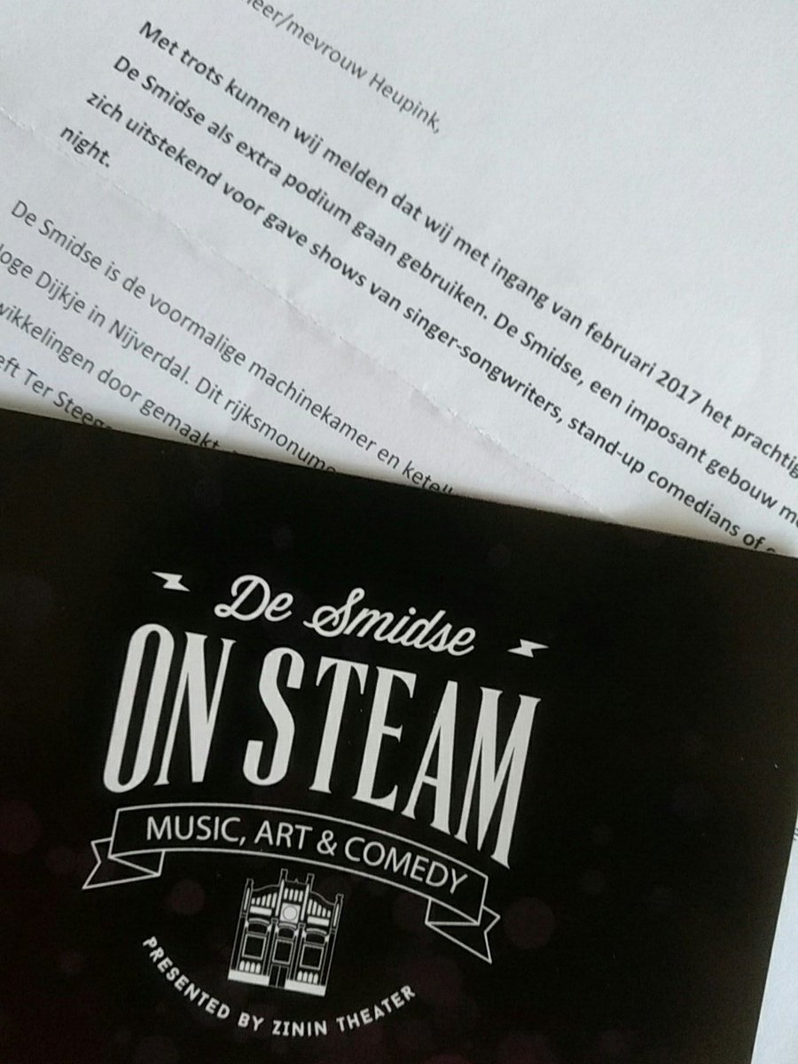 Mooi! #ZinIn theater breidt zich uit in het historische pand De Smidse. Het wordt nog wel eens wat met Nijverdal ;) #Theater <a href="/HELLENDOORNnl/">Gemeente Hellendoorn</a>