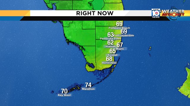 Waking up to comfortable temps in the 60s. Tune in now for your weekend forecast. #miami #FLL #FLkeys https://t.co/YA6DrjilBS