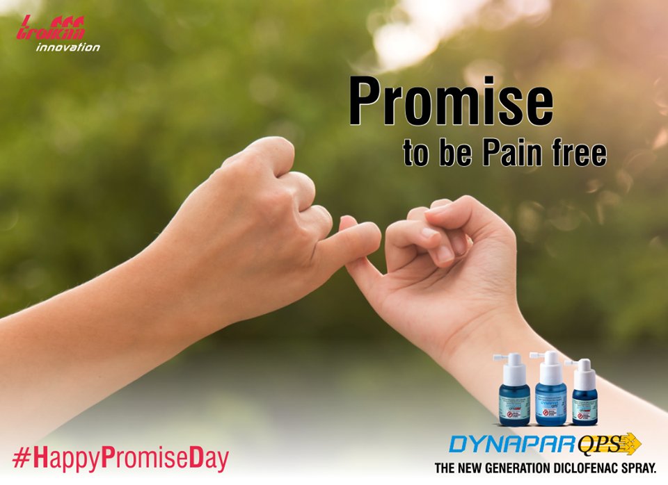 dynaparqps's tweet photo. Promise yourself with Pain free year ahead with Dynapar QPS! 
#PromiseDay #DynaparQPS #Troikaa #PatentedDrug #Pain #NextGenerationProduct https://t.co/mhmag52Mfi