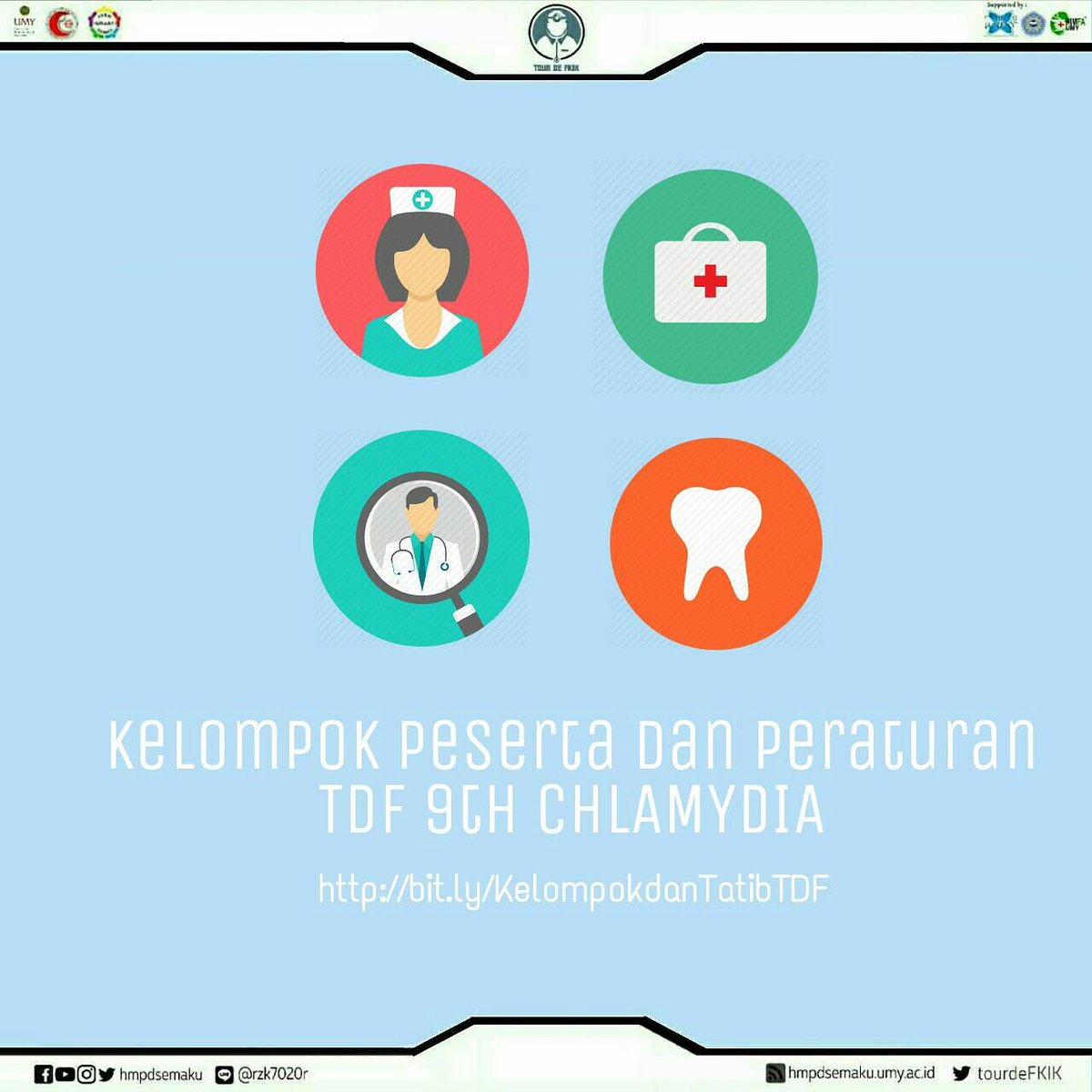 utk kelompok tutorial dan tatatertib peserta TDF 2017, silahkan check link berikut ini: bit.ly/KelompokdanTat… #TourDeFKIK2017_Chlamydia
