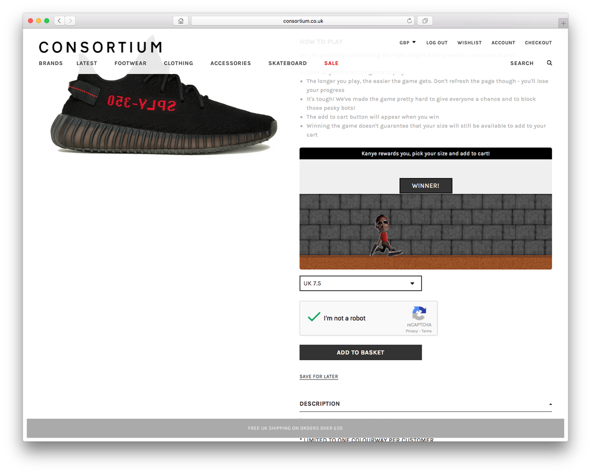 andrewnangpi's tweet photo. @theconsortium I've won! Why won't it let me add to basket! https://t.co/FlqqaawQPD