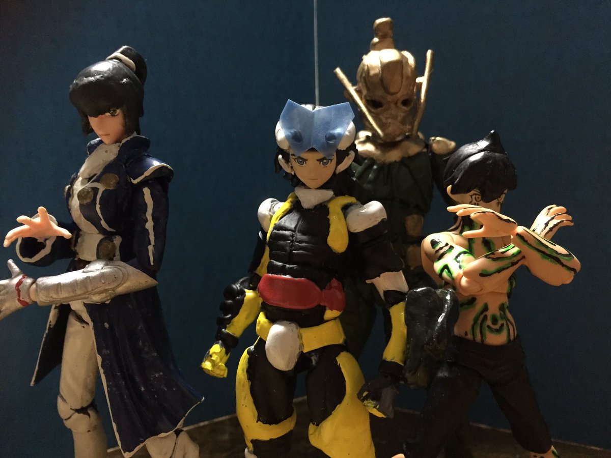 バケツ En Twitter 黄昏に神 堕ちるーー Figma改造 真 女神転生iiよりアレフ 色んな意味でアウトな主人公です 主人公達が集まってきました Figma改造 造って遊ぼ
