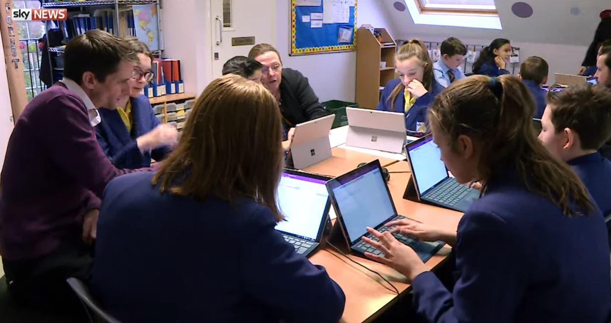 Knowl Hill School is on Sky News today, a great article on how we trialed some software Microsoft <a href="/msonenote/">Microsoft OneNote</a> .