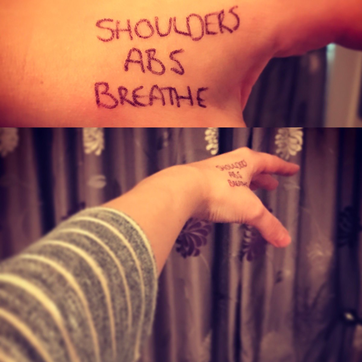 cccurrie88's tweet photo. Had a barre-brainwave during pliés in 2.5... #writtenreminder #barretechnique #readthelist #focusonthehand @TheBarreWorkout https://t.co/rZHLYSHTdD