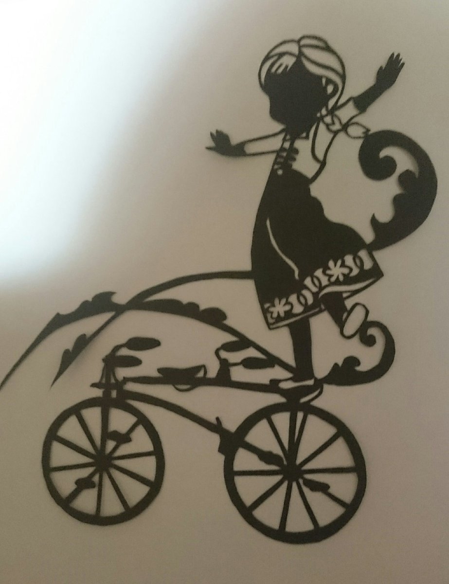 ট ইট র ふじぴー ディズニーレース切り絵アナ雪より アナと自転車 気がつけば 蒼山日菜さんのばっかやってますなー私