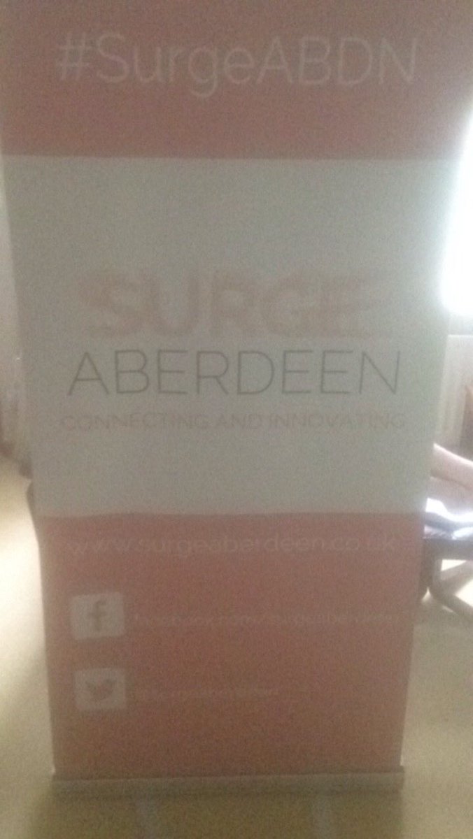 Convention banner for <a href="/SurgeAberdeen/">Surge Aberdeen</a> that I designed arrived. Really pleased with how it turned out