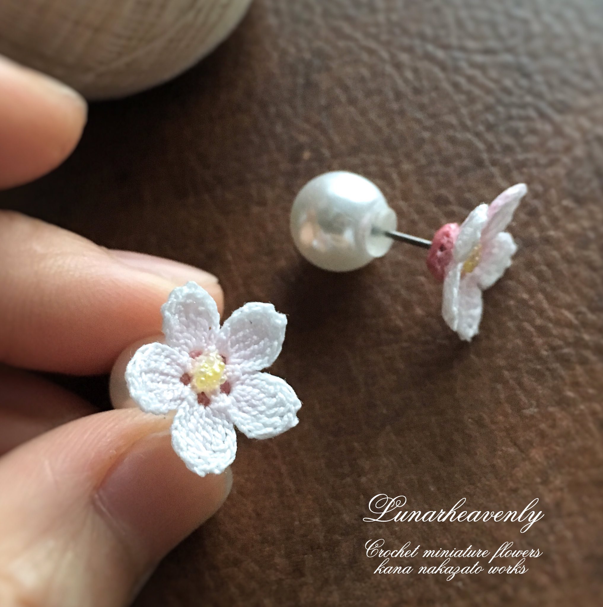 Lunarheavenly かぎ針編みピアス ルナヘヴンリィ🧵レース編み على X: 