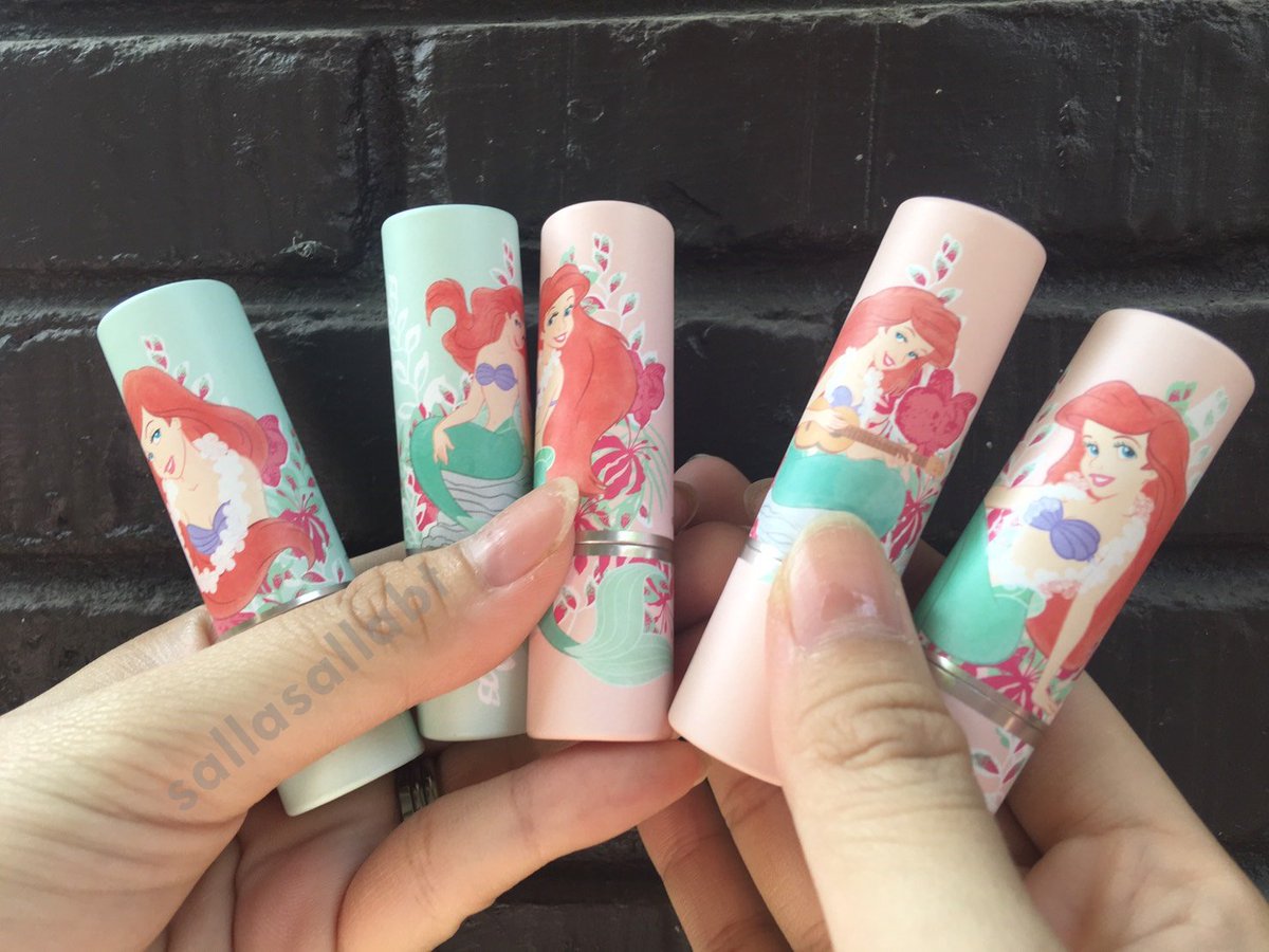 sallasallabt's tweet photo. 💫 swatch + mini review ♡ cute press คอลเลคชั่นนุ้งแอเรียล แพกเกจน่ารัก เนื้อลิปดีมาก สมูททาง่าย ลิปทั้ง5สีคนละโทนกันเลย ส่วนตัวชอบ03กับ05 https://t.co/5DdE3SL5M9