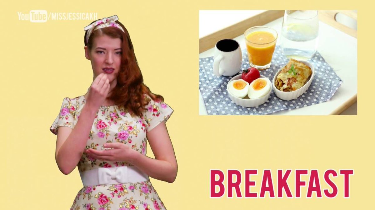 JessicaOOTC's tweet photo. Today's #signlanguagetutorial: meals- yummy! #learnBSL https://t.co/ezEUhtcDLW https://t.co/ypvB0OBkg1
