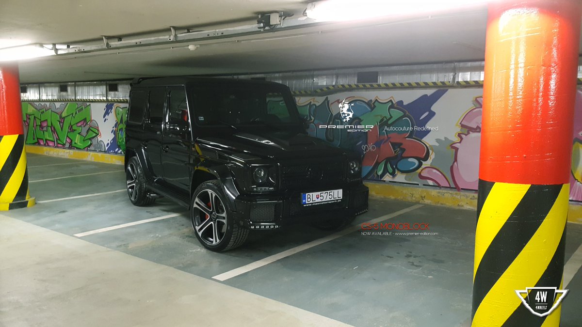 premieredition's tweet photo. CS-5 fitted on the #brabus #g60 by 4 Wheels Our dealer inn Slovakia @BRABUSgermany #gwagon #suv #4x4 #tuning #premieredition #cs5wheels #uk https://t.co/80ykcNuuOP