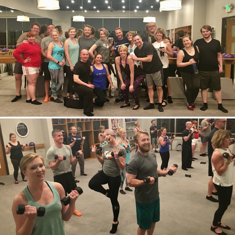 Thank you to all of our clients (and their hubbies and significant others!) who joined us for Boys at the Barre - You all ROCKED it!