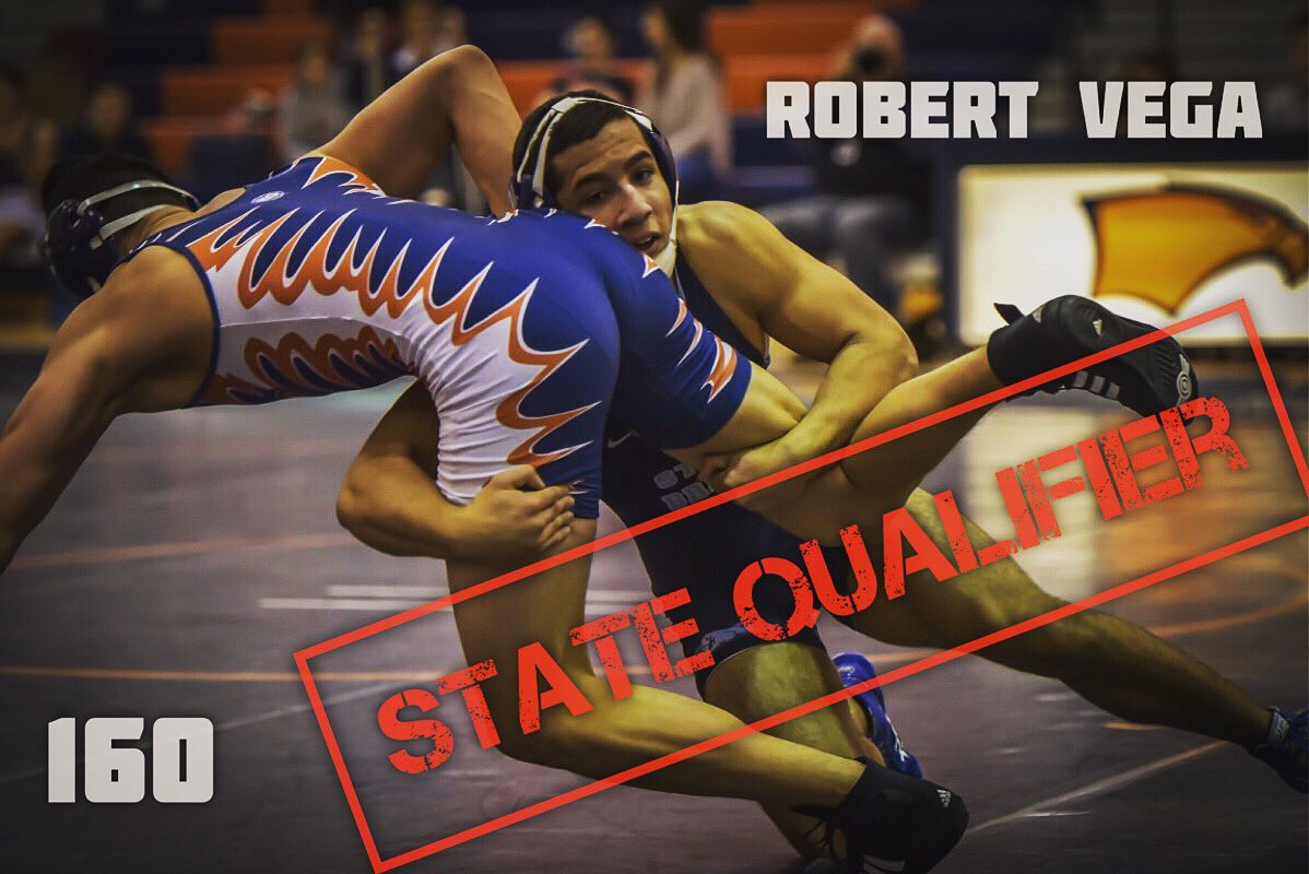 And the Bulldog's @Robert_vega01 with the 9-1 major decision snags his spot at the state tourney. #bloodround