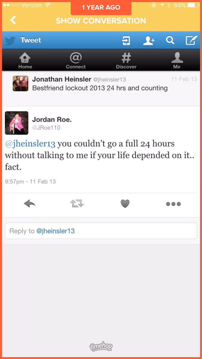 JRoe110's tweet photo. Still makes me laugh every year. 🙄 #youcantnottalktome @jheinsler13 https://t.co/3TpknxOyTs