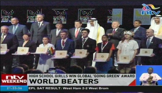 ntvkenya's tweet photo. Starehe Girls students  win global 'going green' award #NTVWeekendEdition @Sharon_Baranga @LarryMadowo @VickyRubadiri https://t.co/TebmvLufB2