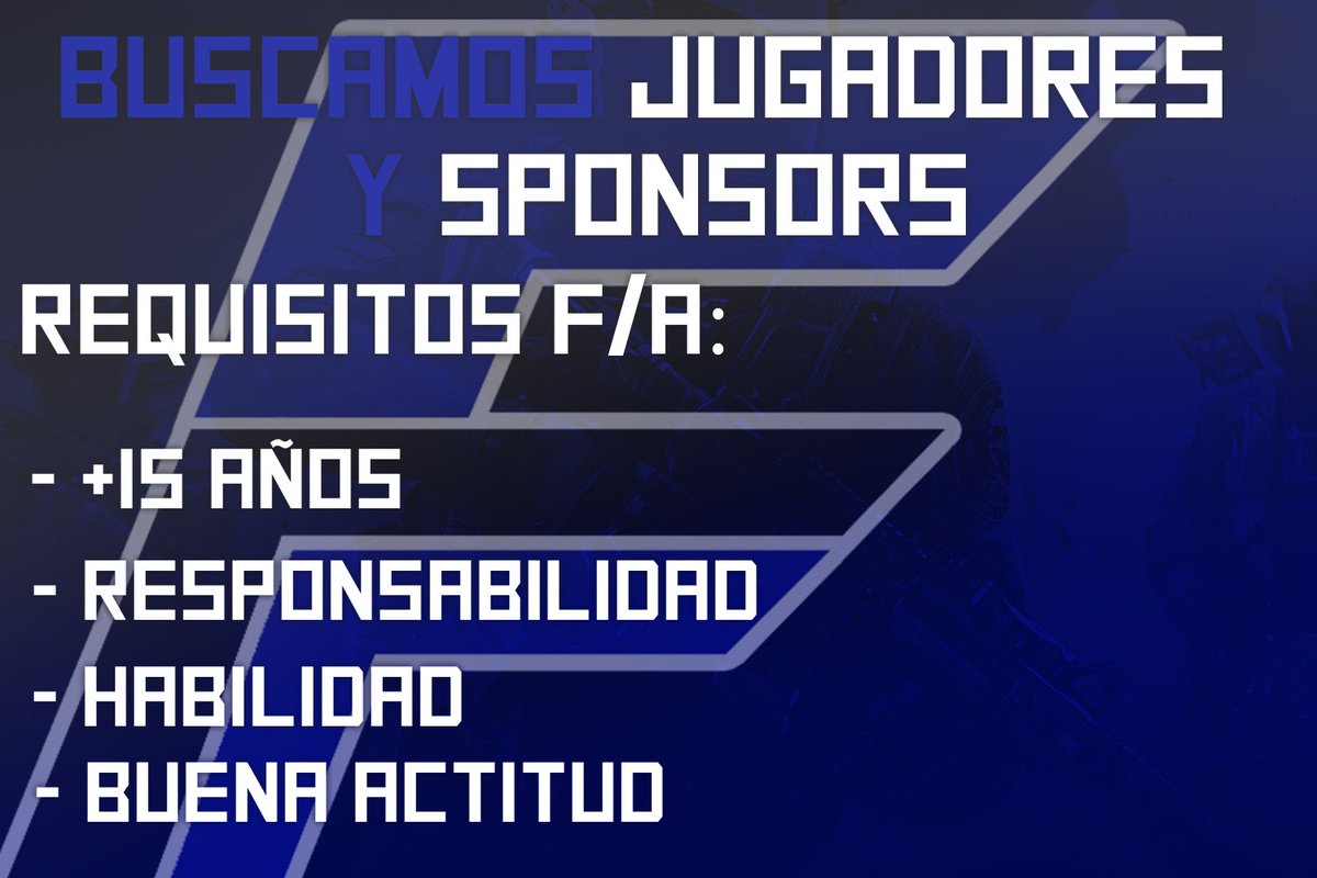 FacilityGaming's tweet photo. Interesados MD!💙
@AyudasEsP @AyudasDankee @AyudasFB @AyudasDirKa @AyudasKaa0sxX @Ayudas_Panda @M3nTiioN https://t.co/fOvySgix4w