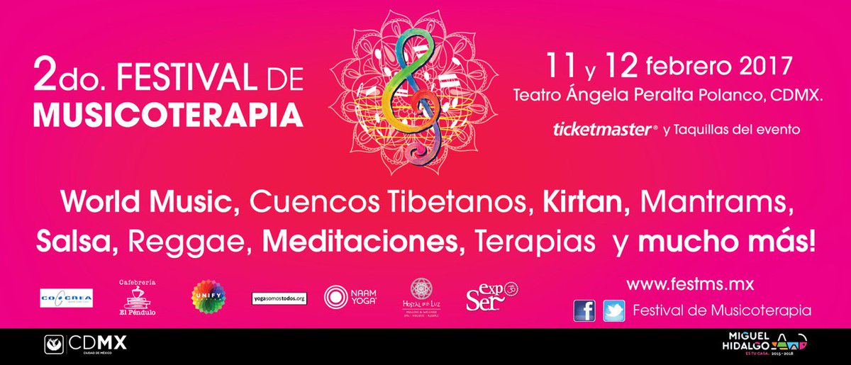 FestMusicoterap's tweet photo. Hoy comeinza el #FestMS. Lleva: bloqueador ☀️️, gorra o sombrilla para sol ☂️, chamarra 🌃 y muchas ganas de reencontrarte contigo mismo 😊. https://t.co/RO9HP2GXqd