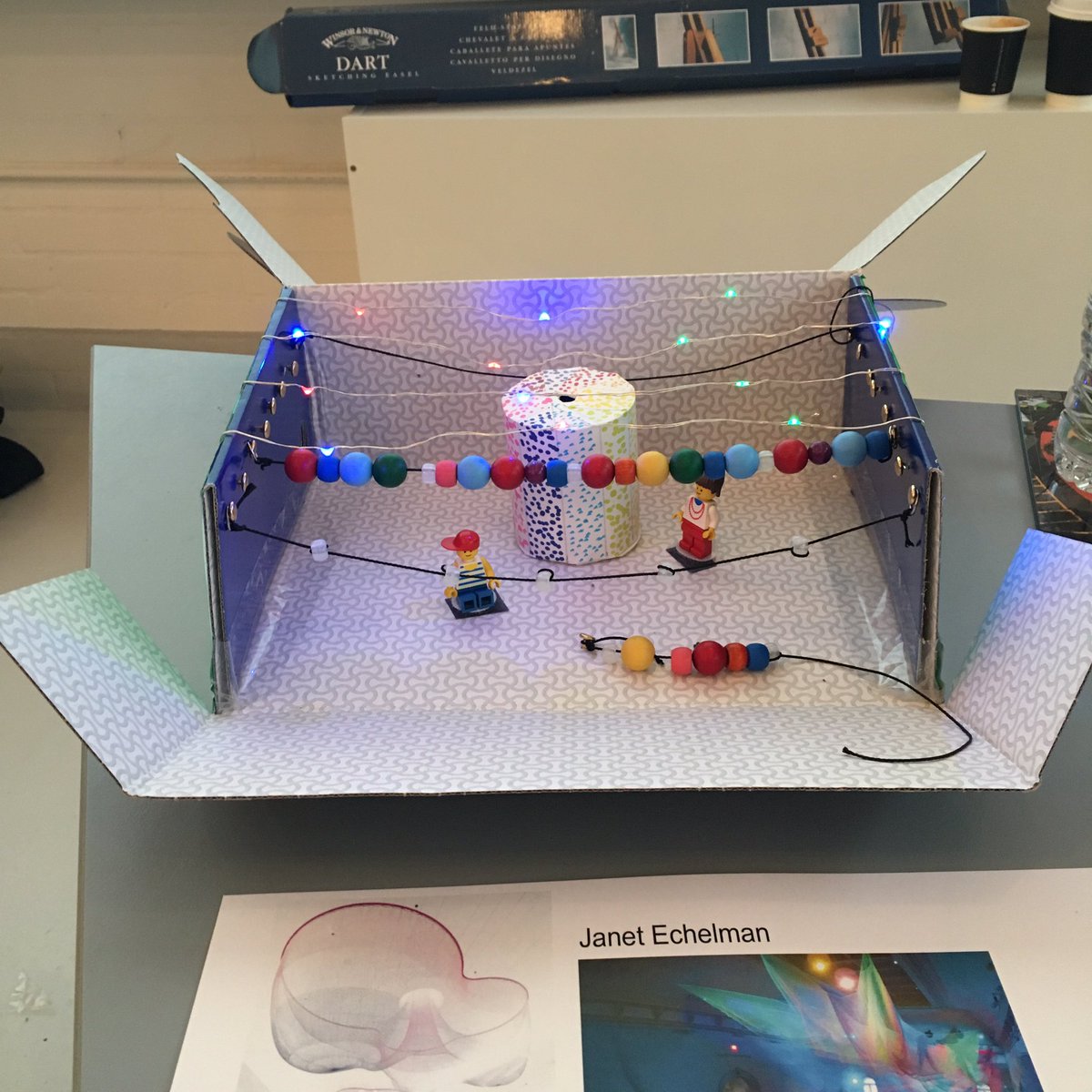 ImaginationLdn's tweet photo. Our three installation commission finalists are here at #labliverecode and we are asking children to vote for their favourite https://t.co/i8frRNH2kL