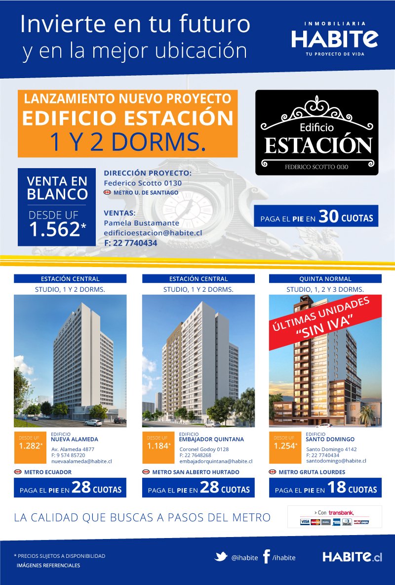iHabite's tweet photo. ¡Invierte en tu futuro y en la mejor ubicación!. ¡La calidad que buscas, a pasos del metro!. + info en https://t.co/whWDtSSlsw #inmobiliaria https://t.co/aV665kcKCG