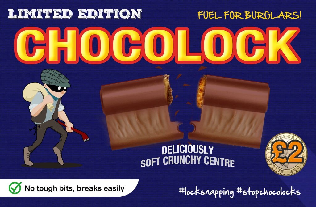 avocetabs's tweet photo. Make sure your homes don't have Chocolocks! https://t.co/RRmCSSUibl