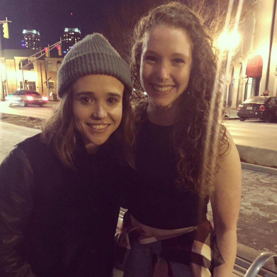 Happy Birthday to me I just met Ellen Page     \"  