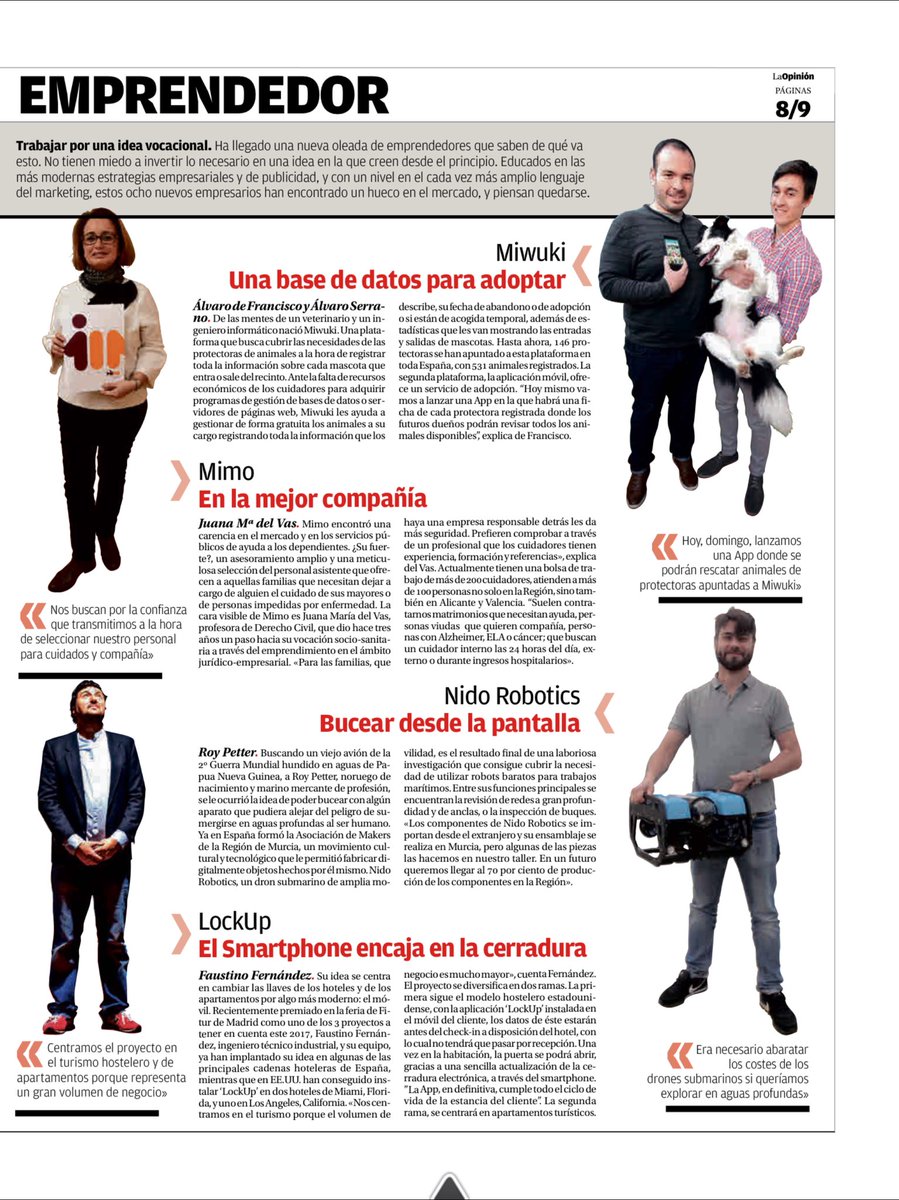 Los emprendedores pisan fuerte en RMurcia. Cantera de grandes empresarios que crecen con tecnología e innovación. #MurciaRegiónEmprendedora