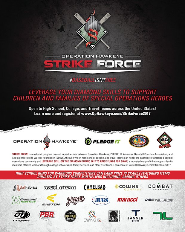 op_hawkeye's tweet photo. RU a NC HS coach interested in using ⚾️ to support 🇱🇷's specialops community @SOFWarriorFnd? Join #STRIKEFORCE2017 | https://t.co/dYkyDuZabN https://t.co/BWPpp0b4JD
