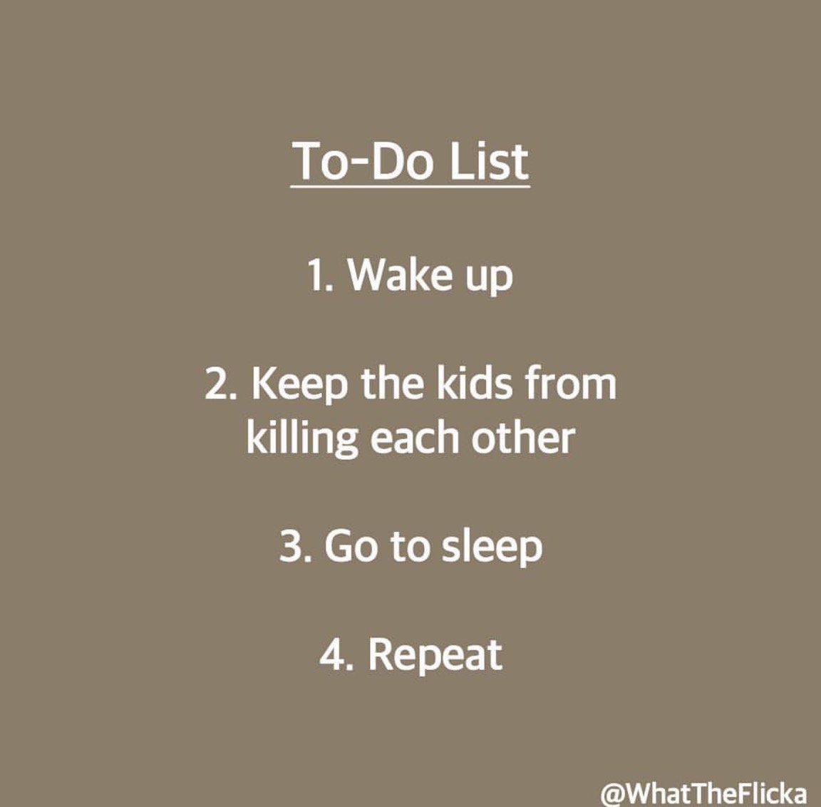 joyofmom's tweet photo. A #mother’s to-do list 🤦🏼‍♀️👌🏻👣☕️😴 @WhatTheFlicka #weekendstruggle https://t.co/NZECyYufjJ