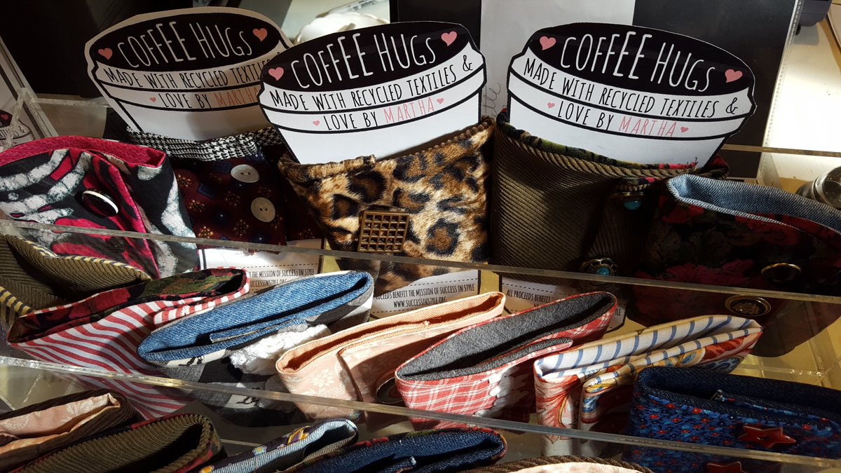 SuccessinStyle's tweet photo. COFFEE HUGS are back at #CharitysCloset! Made with recycled textiles and love. $5 donation - don't miss out. #SuccessInStyle #SavageMillMD https://t.co/ujjHudXV4s