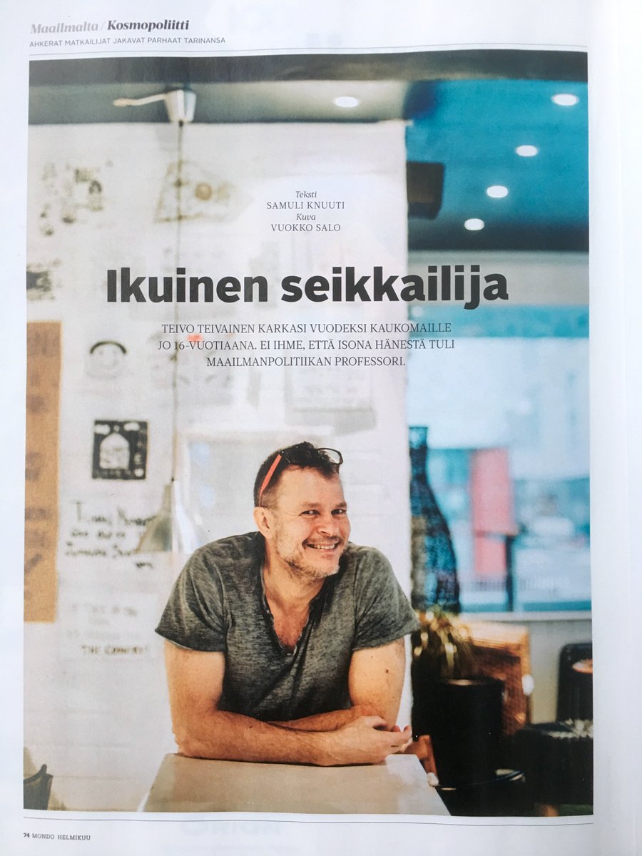 TeivoTeivainen's tweet photo. A pleasure to be interviewed by @mondolehti. Photo shot at the ultra hip Indonesian #BaliBrunch restaurant, in my hood #Merihaka. #helsinki https://t.co/ARNA9TNr7Z
