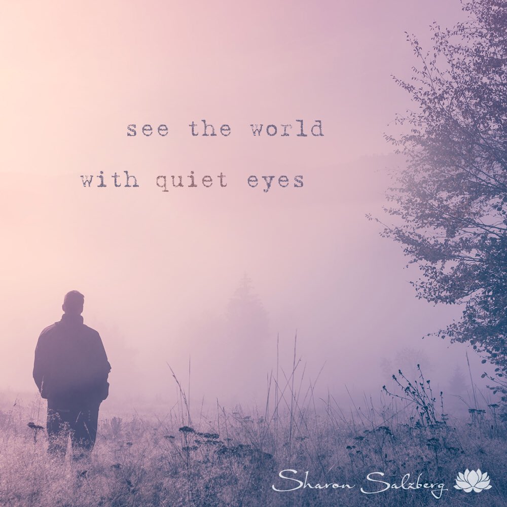 'See the world with quiet eyes.'

From today's #RealHappiness Challenge Walking Meditation - day 11 😌

#commit2sit