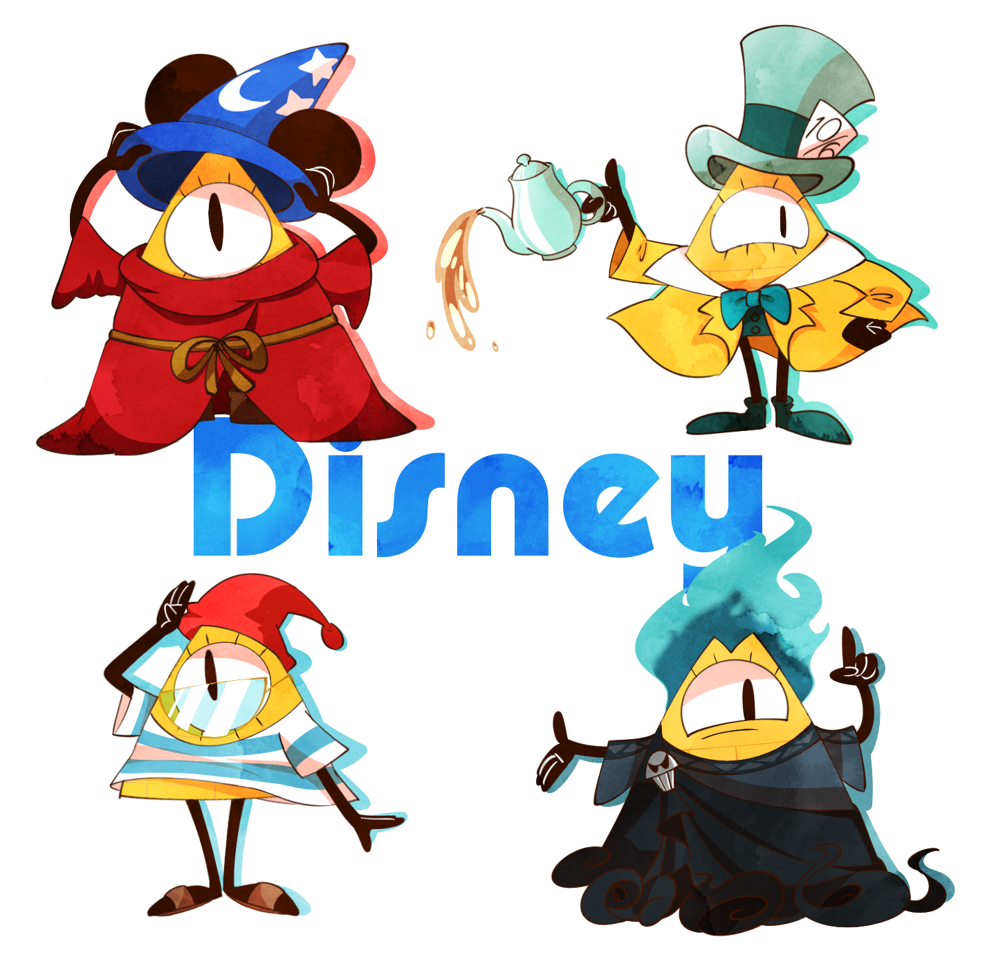 ぴば子 No Twitter ビルに好きなディズニーキャラの服を着せてみた第二弾 4つとも何のキャラクターか分かるかな T Co Q1qg7ojgkb Twitter