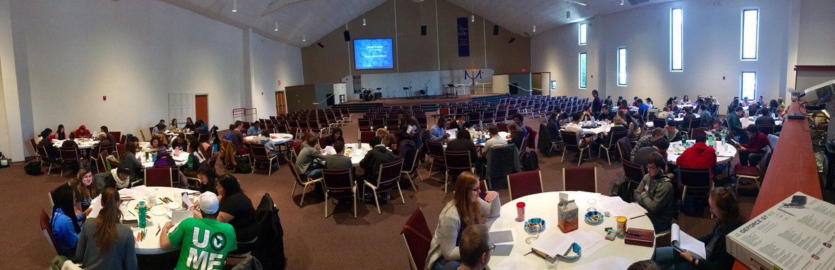 NCSUIV's tweet photo. Over a 100 eastern NC students digging in to Acts this morning! https://t.co/XSMZpqlpms