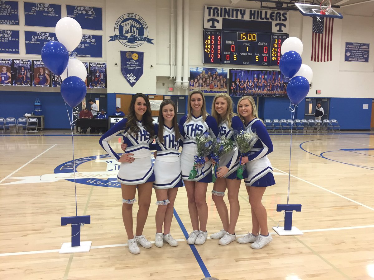Trinity Athletics (@trinity_hillers) on Twitter photo Great night at Senior Night last night! Congrats and Good Luck SENIORS! <a href="/DefendtheHill/">Trinity Hoops</a> <a href="/_Trinity_Cheer/">Trinity Cheer💙</a> Great night at Senior Night last night! Congrats and Good Luck SENIORS! <a href="/DefendtheHill/">Trinity Hoops</a> <a href="/_Trinity_Cheer/">Trinity Cheer💙</a>