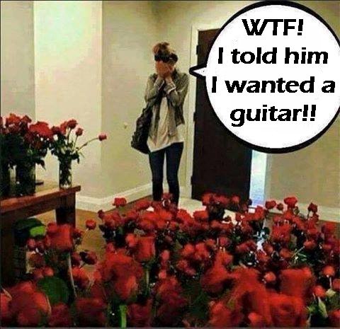 VenusPanthar's tweet photo. Remember #guitars are unisex!! What a great #Valentine's day #gift for her! Don't do the regular #Flowers crap!!! Be #creative! https://t.co/elxL5FfPwr