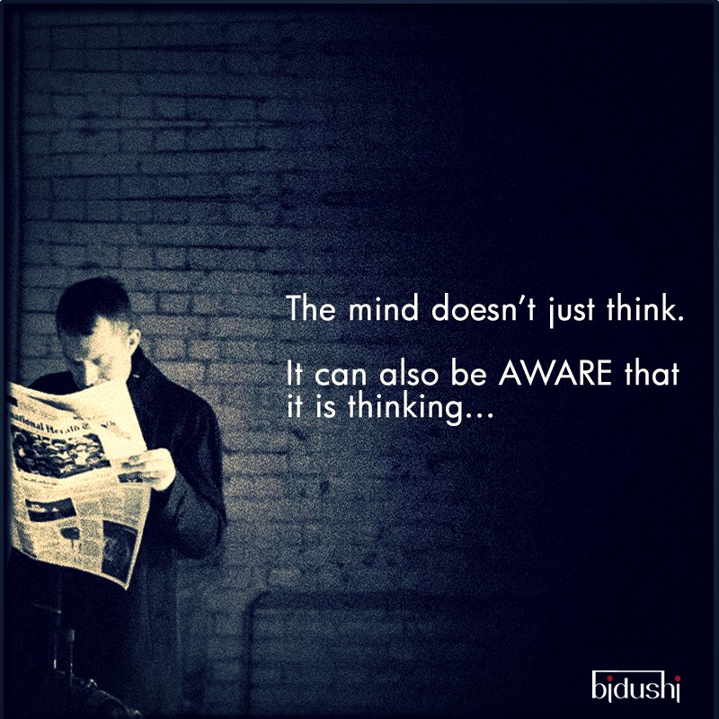 The mind doesn't just think. It can also be AWARE that it is thinking... It's bigger than thinking.

#mindfulness
#meditation