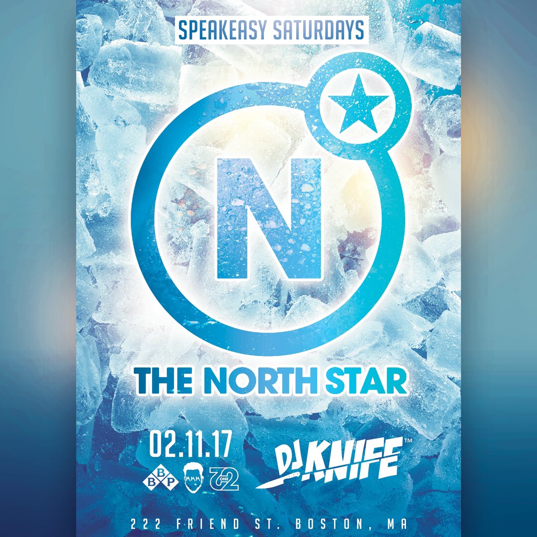 @bostonbrotherspromotions and @speakeasysaturdaysnorthstar are back at it TONIGHT w/ <a href="/djknife/">djknife</a> providing the soundtrack!