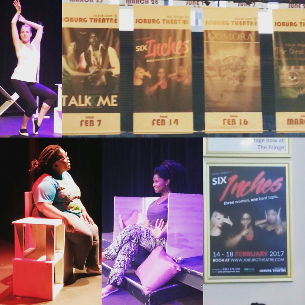 SixInches_Play's tweet photo. We've moved in to @joburgtheatre.We ready to go.All that's left is for you to book! https://t.co/y7aS8rkr5h #SixInchesSA #GingerCube #3DAYS https://t.co/M2hDReYzkf