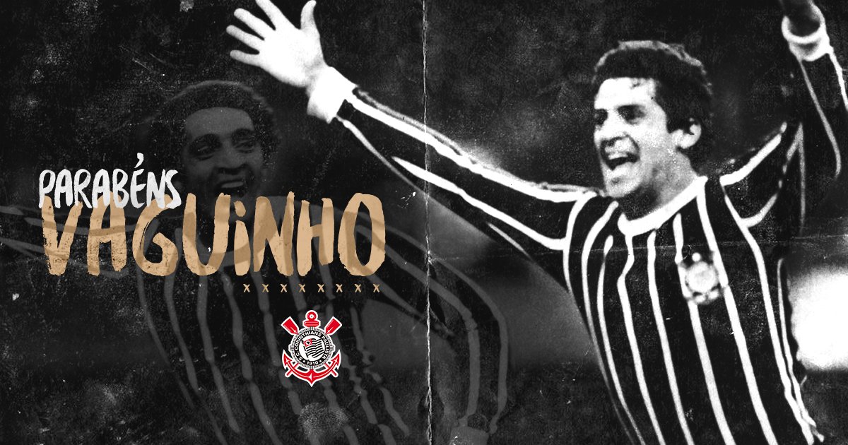 Um dos heróis do título paulista de  7⃣7⃣, Vaguinho completa 67 anos hoje! Parabéns! 🎁 🎉 🎊 🎈

#Eterno77 #VaiCorinthians