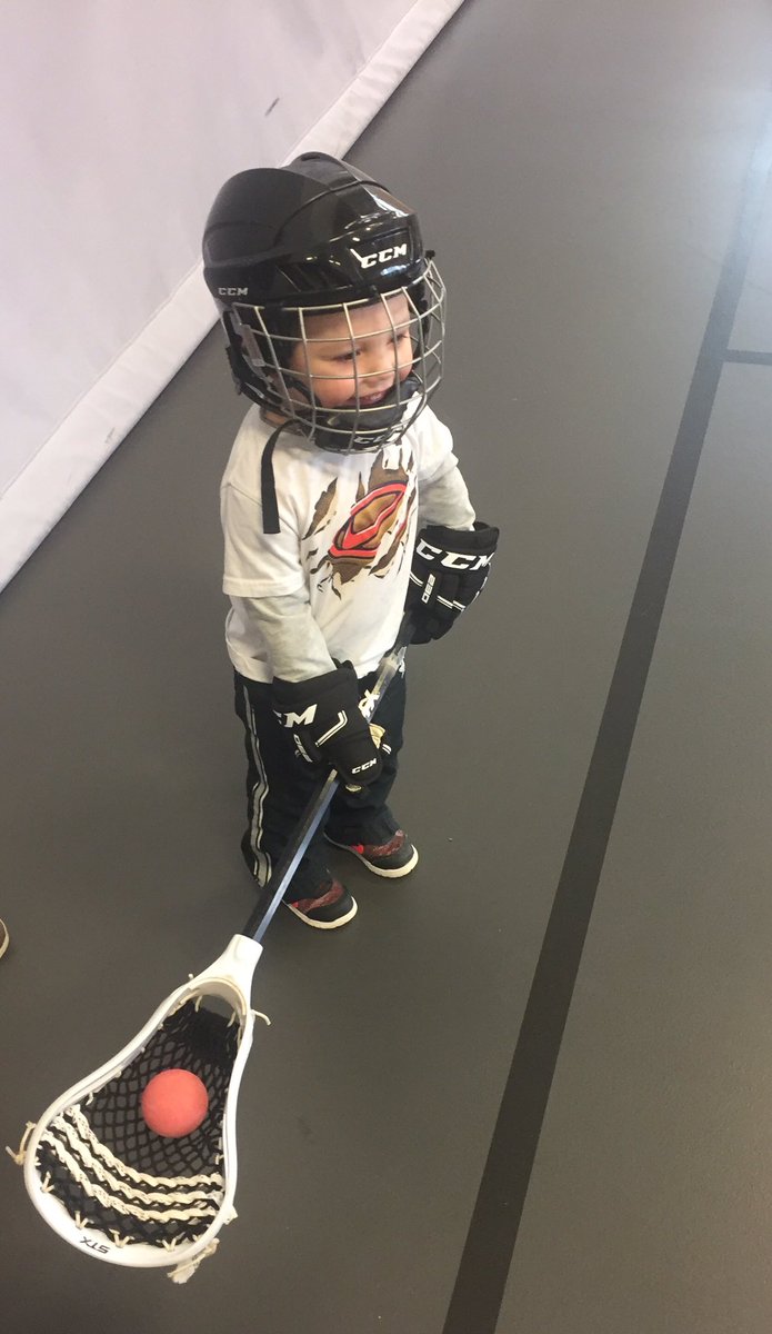 This little guy is ready to #PORTicipate with <a href="/WellandRaiders/">Welland Raiders Jr B Lacrosse Club</a> Lacrosse as part of #SportsFest