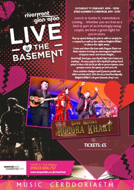 Newport's new gig venue #Live@TheBasement TONIGHT with <a href="/RogoraKhart/">Rogora Khart</a>  &amp; #TheGaudyOrdes Book online or pay on door! ow.ly/o4qn308Sgca