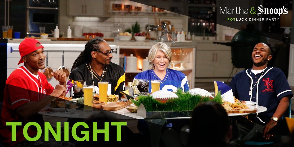Tonight’s the night! Join <a href="/MarthaStewart/">Martha Stewart</a>, <a href="/SnoopDogg/">Snoop Dogg</a> and some of your fav celebs for the one-hour return of #MarthaAndSnoop TONIGHT 9/8c!