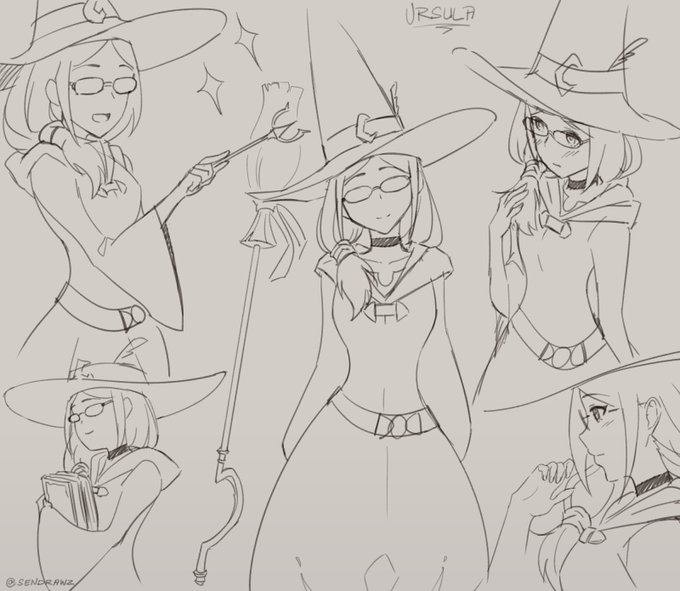 Man, I can't wait for the next LWA episode. Sketched Ursula in the meantime~ #LWA_jp #リトルウィッチアカデミア 