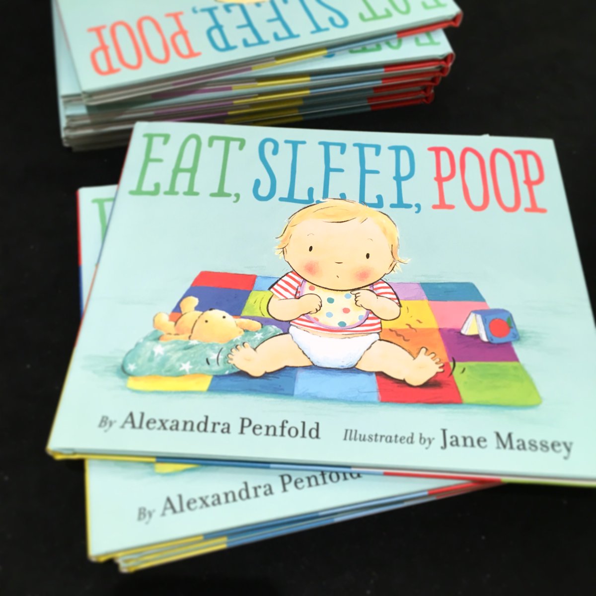AgentPenfold's tweet photo. Eeeeee! #EatSleepPoop sighting at #NY17SCBWI. I'll be at the faculty signing on Sun. Pick up a copy & you might just get a homemade ๐ฉ๐ช... https://t.co/kQHpV7iiFE