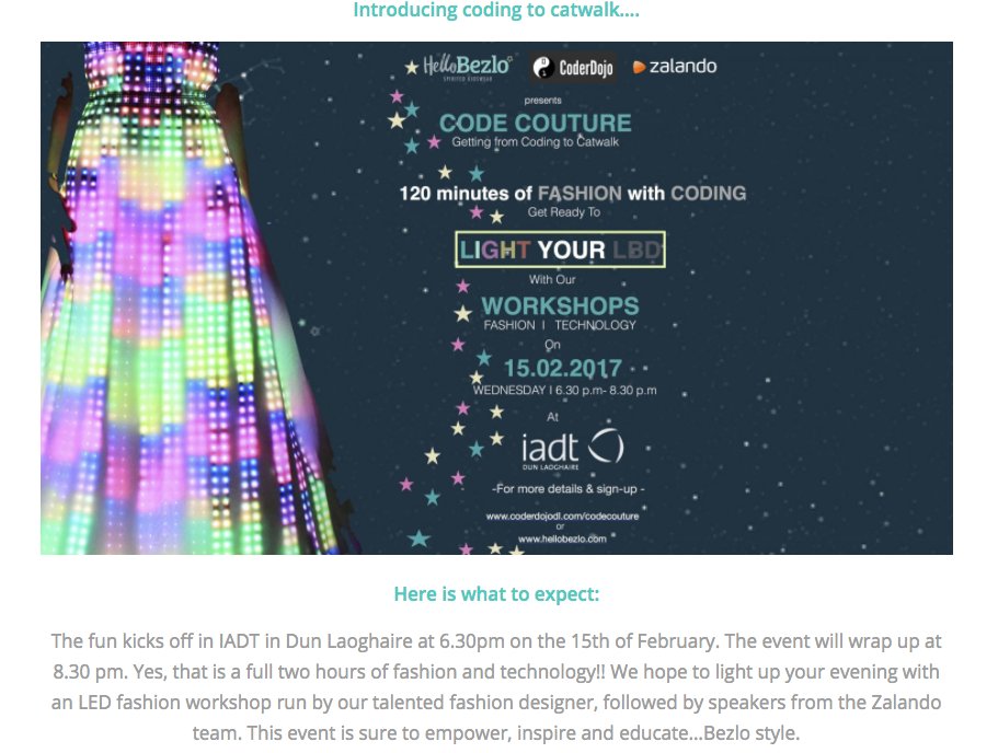 CoderGirlsRock's tweet image. Our #CoderGirlHackDay wearables workshop impresario @hellobezlo teams up w/@Zalando &amp;amp; @CoderDojoDL Wednesday! Book: docs.google.com/a/tcd.ie/forms…