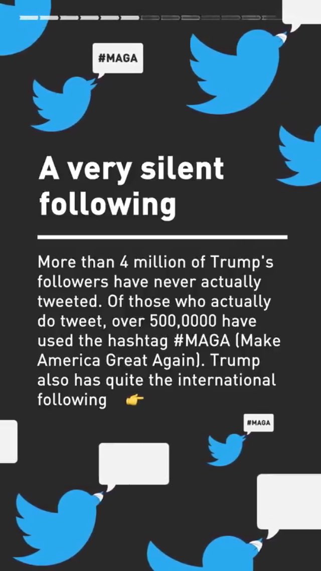 dinkyprincessa's tweet photo. Not suspicious at all #fakefollowing @realDonaldTrump https://t.co/7JFYiTsU1n