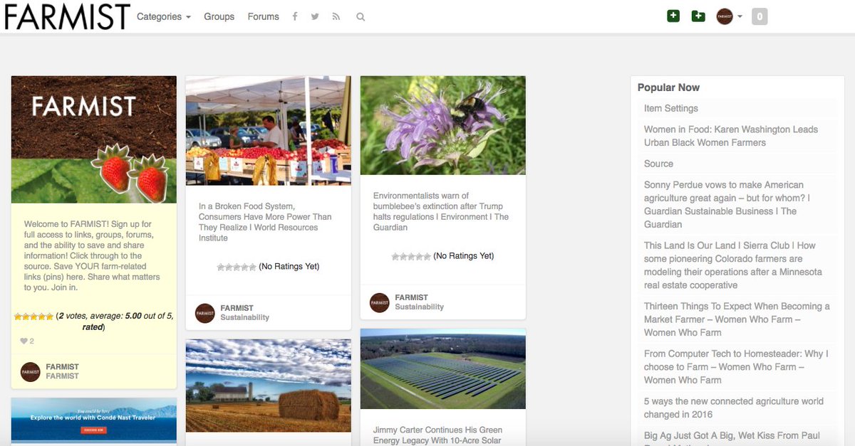 DesignPea's tweet image. Farmist.org provides thoughtful, curated farming content. And you can add your own. Catch up on what you've missed this week!