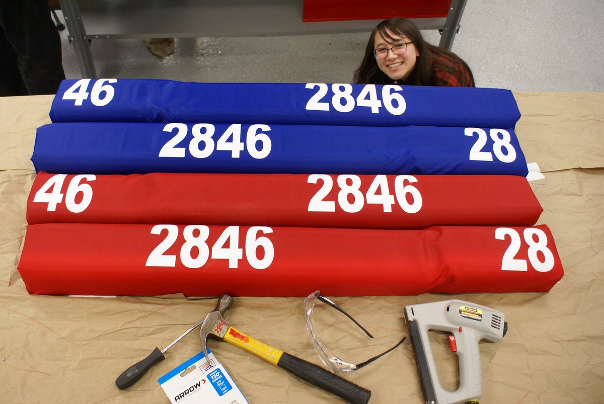 firebears2846's tweet photo. Our bumpers are done!
#firststeamworks #firebears #firebears2846 https://t.co/A1ZrZmOwCE
