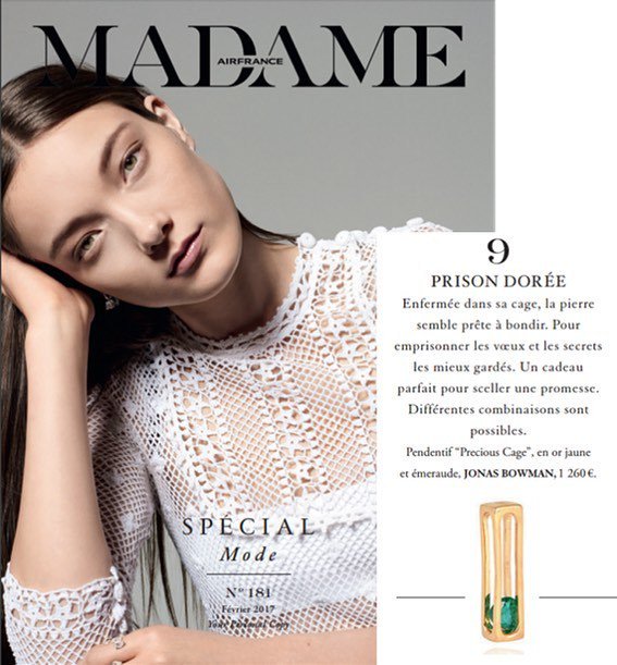 EpbRp's tweet photo. MERCI #airfrancemadame 
#jonasbowmanjewellery #epb_relationspresse #articledepresse #bijou… https://t.co/GdLuDDlGlY https://t.co/yeAOxcPsOp