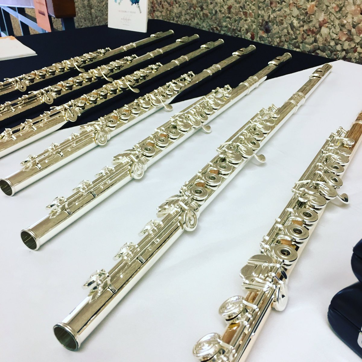 We are at the St. Louis Flute Fair today! #miyazawa #mxheadjoints #allthegolds